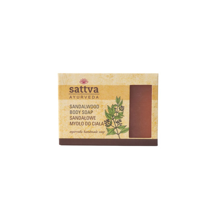 Mydło Glicerynowe Sandałowe Ajurwedyjskie 125 g - Sattva - Ekochatka