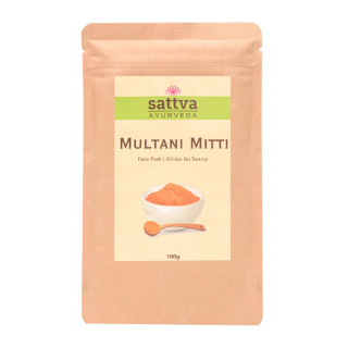 Glinka Multani Mitti do Twarzy 100 g - Sattva - Ekochatka