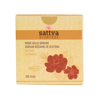 Serum Różane ze Złotem do Twarzy 15 ml - Sattva - Ekochatka