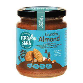Krem z Migdałów Prażonych 100% Crunchy Bezglutenowy BIO 250 g - Terras