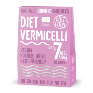 Makaron Konjac Vermicelli Bezglutenowy BIO 300 g - Diet-Food - Ekochat