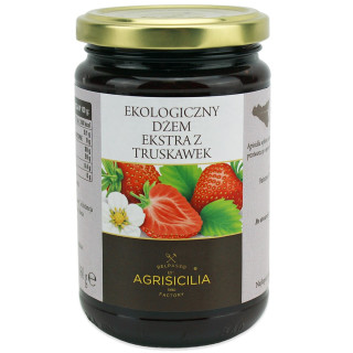 Dżem Ekstra z Truskawek BIO 360 g - Agrisicilia - Ekochatka