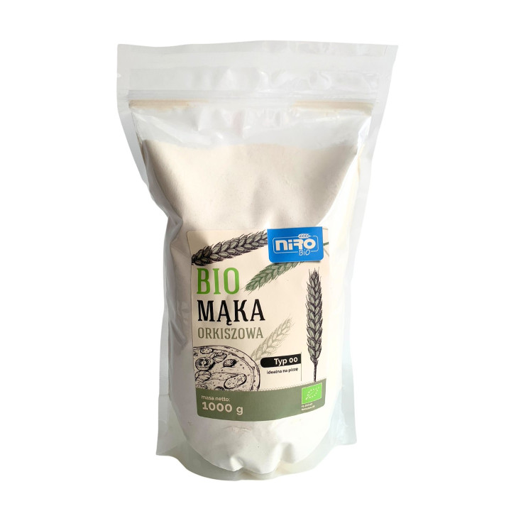 Mąka Orkiszowa Typ 00 na Pizzę BIO 1 kg - Niro - Ekochatka