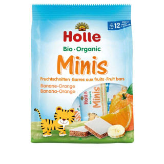 Batoniki Owocowe Mini Banan-Pomarańcza od 1 Roku BIO 100 g - Holle - E