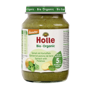 Obiadek Szpinak z Ziemniakami Bezglutenowy BIO Demeter 190 g - Holle -