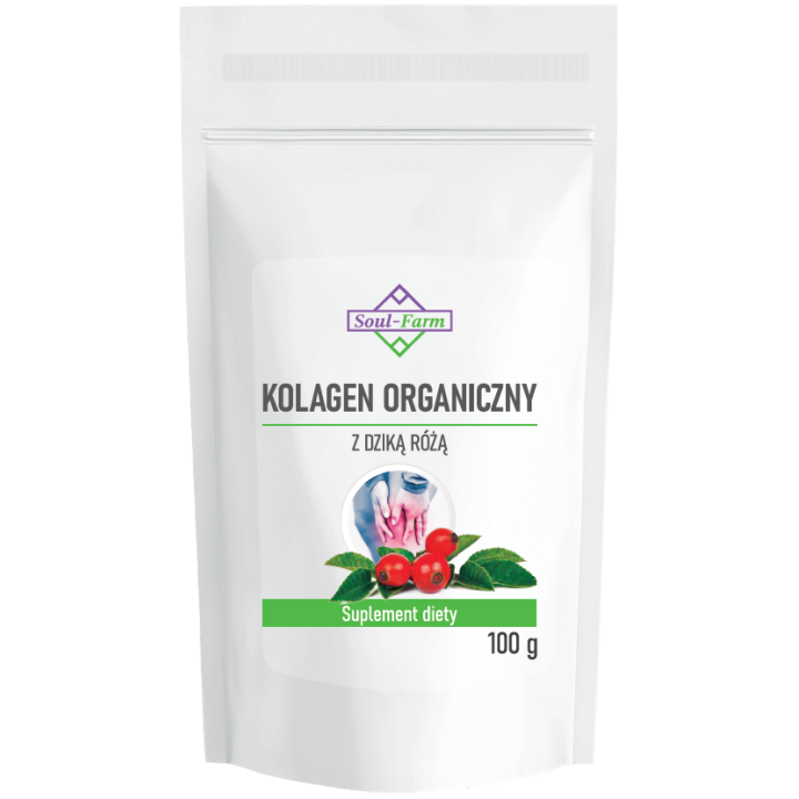 Kolagen Rybi z Dziką Różą w Proszku 100 g - Soul Farm - Ekochatka