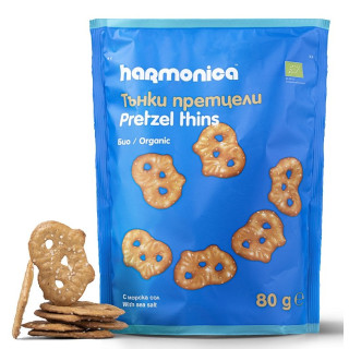 Precelki Cienkie z Solą Morską BIO 80 g - Harmonica - Ekochatka
