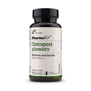 Ostropest Plamisty 330 mg Bezglutenowy 90 kapsułek - Pharmovit - Ekoch
