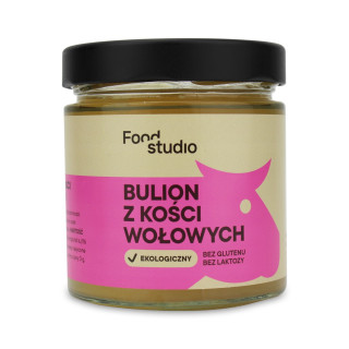 Bulion Wołowy z Kości Bezglutenowy BIO 350 ml - Food Studio - Ekochatk