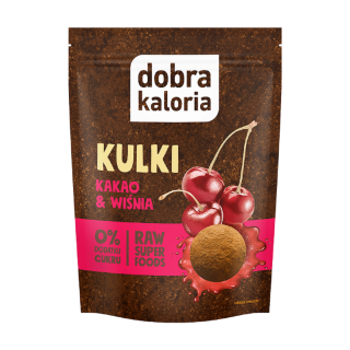 Kulki Daktylowe Kakao i Wisnia 58 g - Dobra Kaloria - Ekochatka