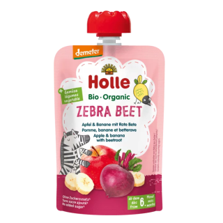 Mus Owocowy Buraczana Zebra Jabłko Banan Burak od 6 Miesiąca Bezgluten