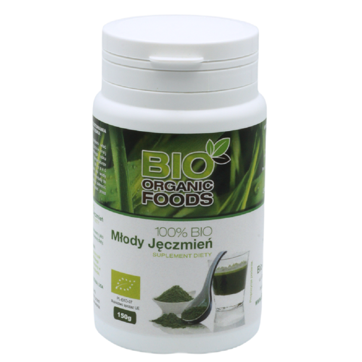 Sok z Młodego Jęczmienia Sproszkowany BIO 150 g - BIO Organic Foods - 