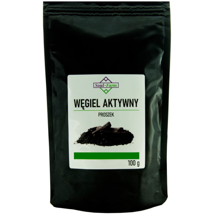 Węgiel Aktywny w Proszku 100 g - Soul Farm - Ekochatka