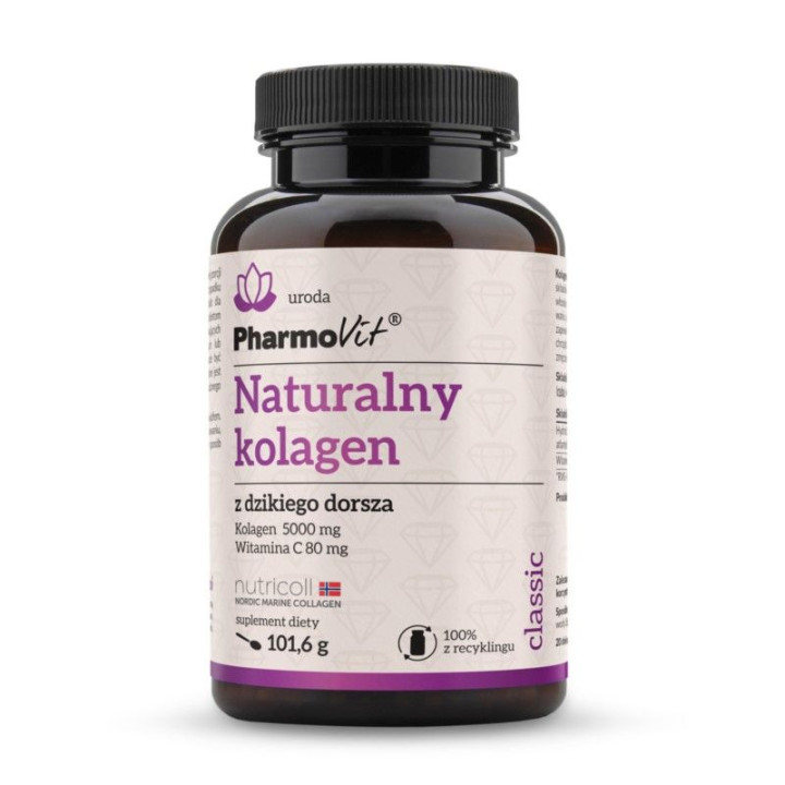 Kolagen Morski z Dzikiego Dorsza w Proszku Bezglutenowy 101,6 g - Phar
