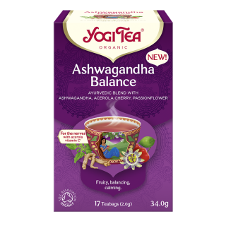 Herbatka Ajurwedyjska Rownowaga z Ashwagandha BIO 34 g - Yogi Tea - Ek