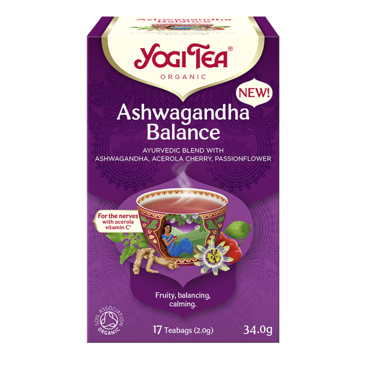 Herbatka Ajurwedyjska Rownowaga z Ashwagandha BIO 34 g - Yogi Tea - Ek