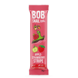 Przekąska Owocowa Stripe Jabłko-Truskawka Bezglutenowa 14 g - Bob Snai