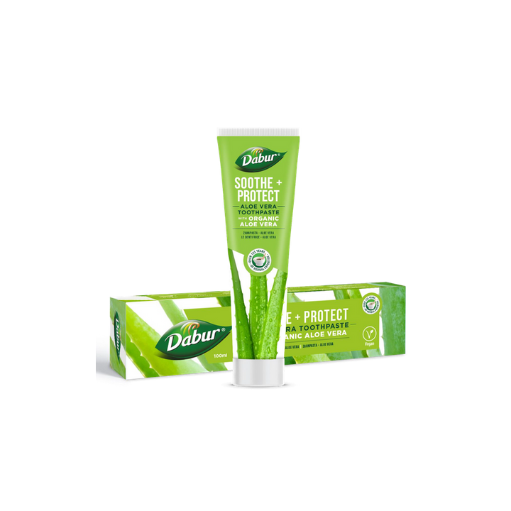 Pasta do Zębów z Aloesem Ukojenie i Ochrona bez Fluoru 100 ml - Dabur 