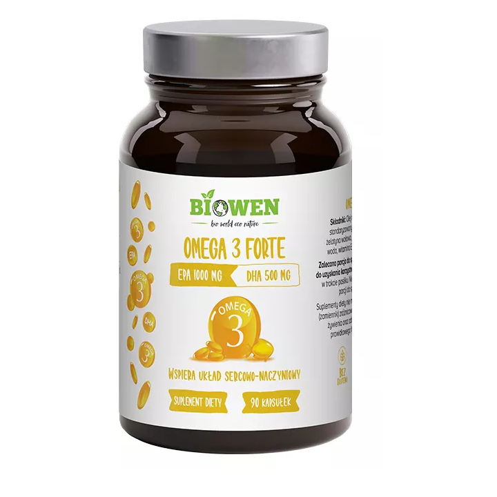 Omega-3 Forte Bezglutenowe 90 Kapsułek - Biowen - Ekochatka