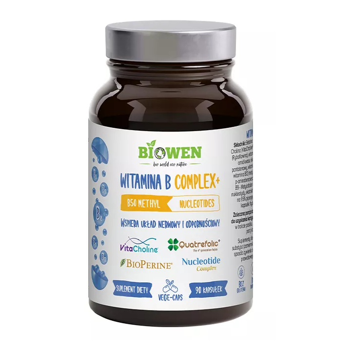 Witamina B Complex+ Bezglutenowa 90 Kapsułek - Biowen - Ekochatka