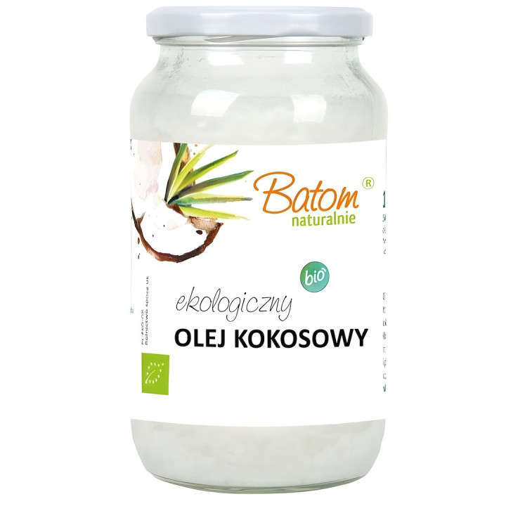 Olej Kokosowy Virgin Tłoczony na Zimno BIO 1 l - Batom - Ekochatka