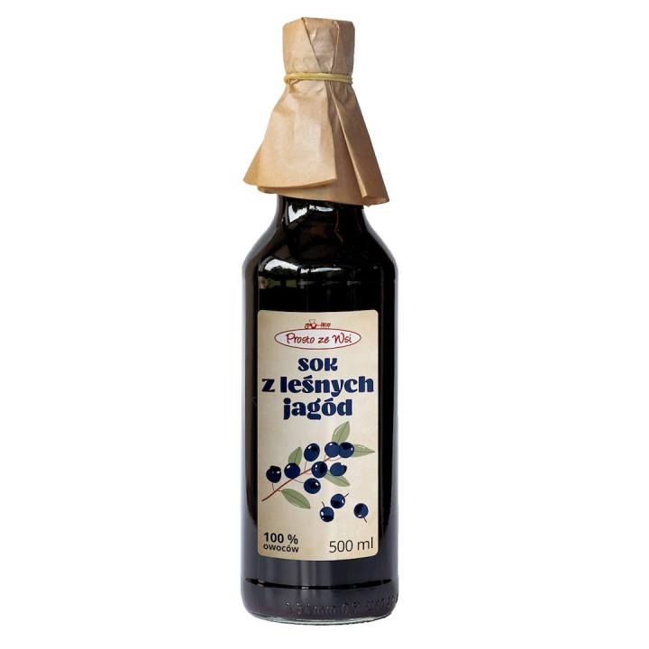 Sok Jagodowy NFC Tłoczony na Zimno 500 ml - Prosto ze Wsi - Ekochatka