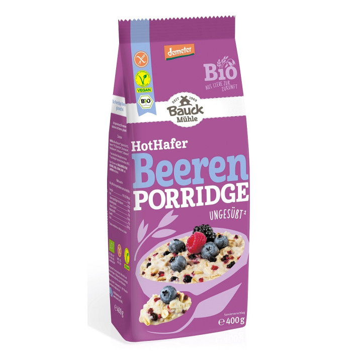 Owsianka z Owocami Leśnymi Bezglutenowa Demeter BIO 400 g - Bauck Hof 