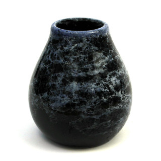 Matero Ceramiczne Marmol Blue do Yerba Mate 350 ml - Yerba Mate Green 