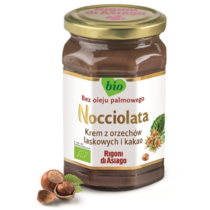 Krem z Orzechow Laskowych i Kakao Nocciolata Bezglutenowy BIO 250 g - 