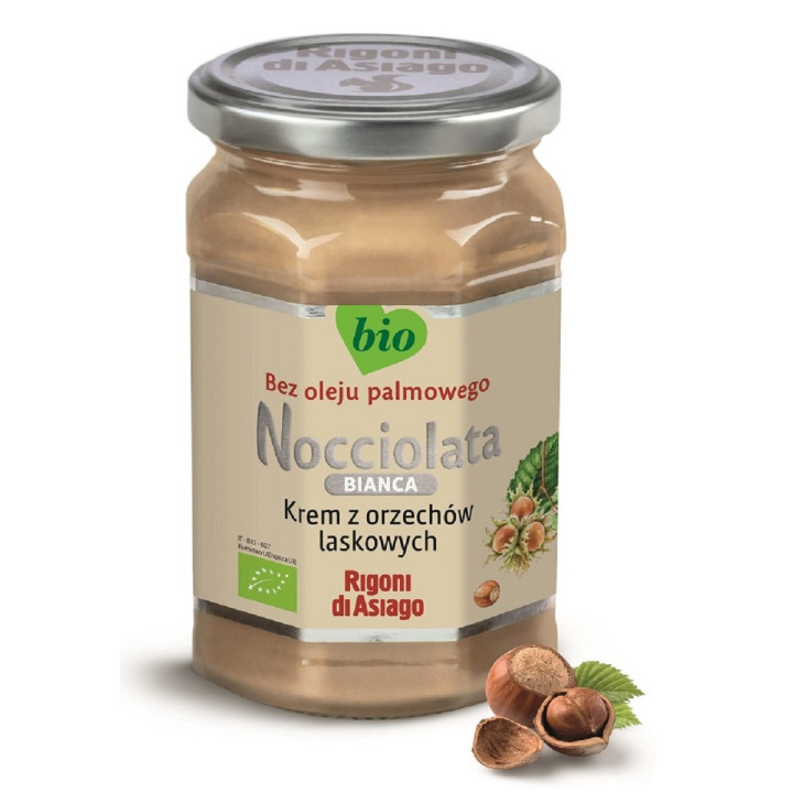 Krem Bialy z Orzechow Laskowych Nocciolata Bezglutenowy BIO 250 g - Ri