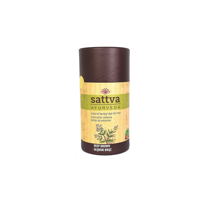 Henna do Włosów Głęboki Brąz ECO 150 g - Sattva - Ekochatka