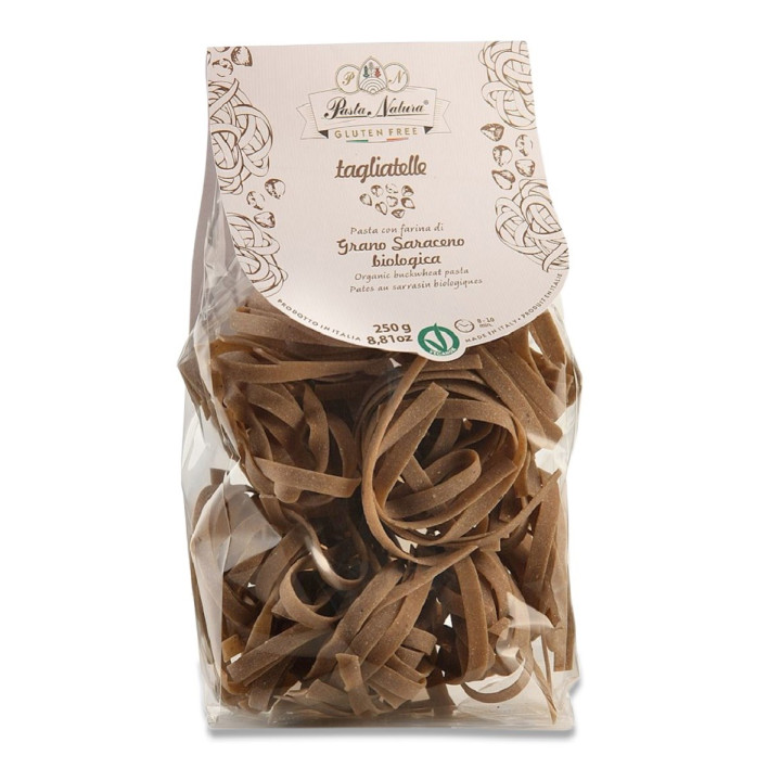 Makaron Tagliatelle Gryczany Bezglutenowy BIO 250 g - Pasta Natura - E