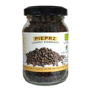 Pieprz Czarny Ziarnisty Bezglutenowy BIO 100 g - Pięć Przemian - Ekoch