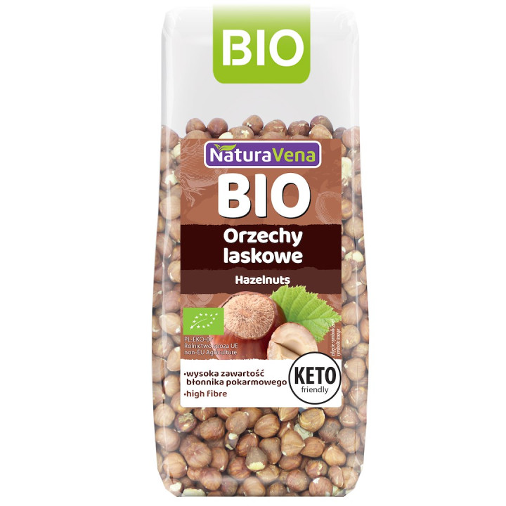 Orzechy Laskowe BIO 100 g - Naturavena - Ekochatka