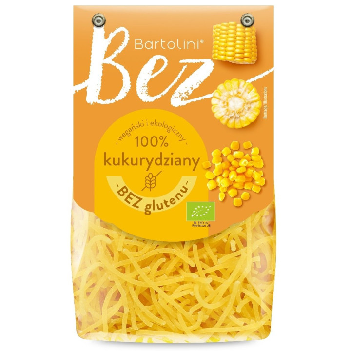 Makaron Kukurydziany Krajanka Bezglutenowy BIO 250 g - Bartolini - Eko