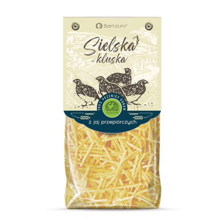 Makaron Krajanka z Jajami Przepiórczymi BIO 250 g - Bartolini - Ekocha