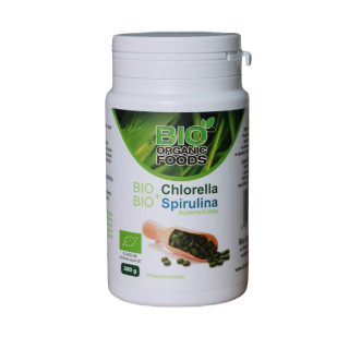 Chlorella Pyrenoidosa i Spirulina BIO 560 Tabletek - Bio Organic Foods
