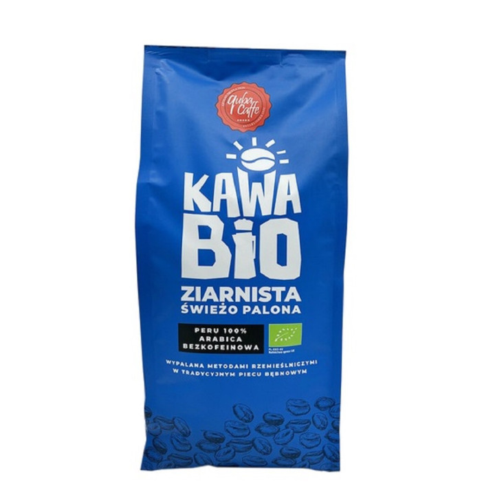 Kawa Ziarnista Bezkofeinowa Arabica 100% Peru BIO 1 kg - Quba Caffe - 