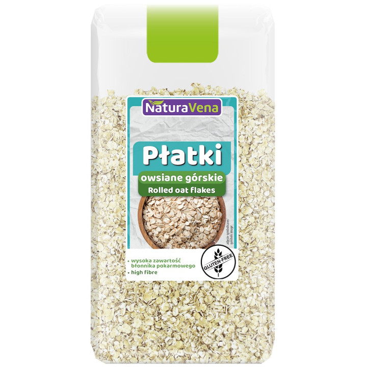 Platki Owsiane Gorskie Bezglutenowe 300 g - Naturavena - Ekochatka