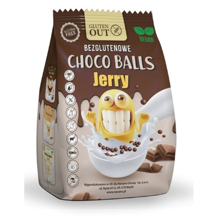 Kulki Zbożowe Kakaowe Bezglutenowe 375 g - Jerry Gluten Out - Ekochatk