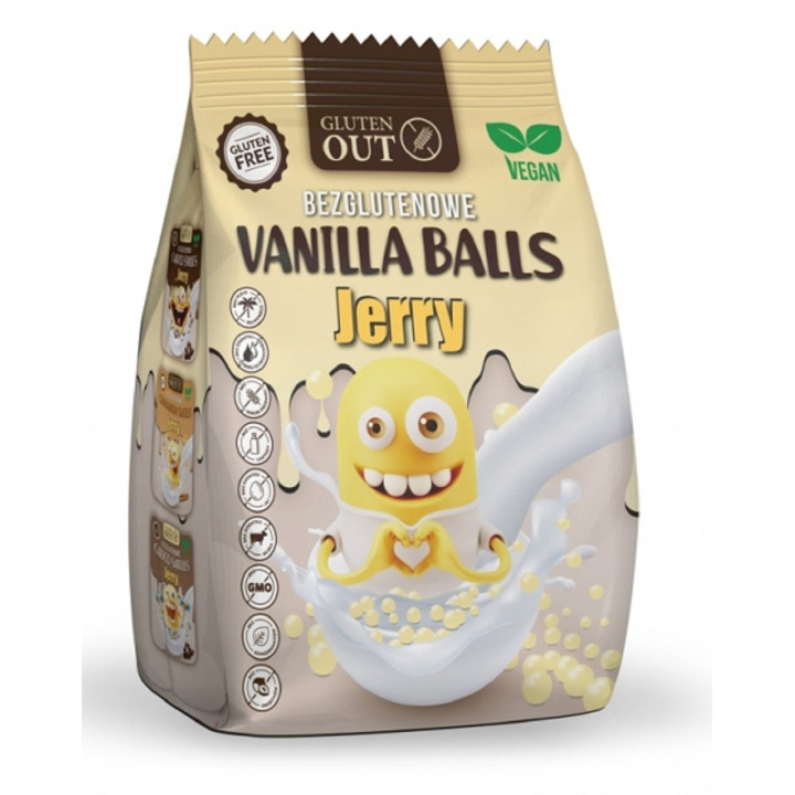 Kulki Kukurydziane Waniliowe Bezglutenowe 375 g - Jerry Gluten Out - E