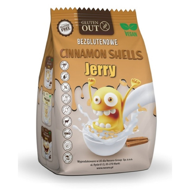Muszelki Zbożowe Cynamonowe Bezglutenowe 375 g - Jerry Gluten Out - Ek