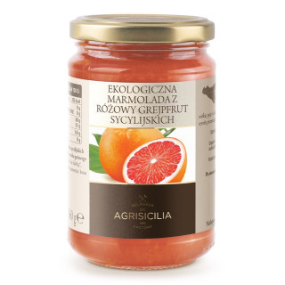Marmolada z Różowych Grejpfrutów Sycylijskich BIO 360 g - Agrisicilia 