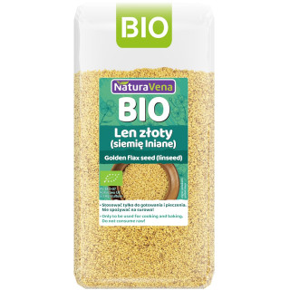 Siemię Lniane Złote BIO 500 g - Naturavena - Ekochatka