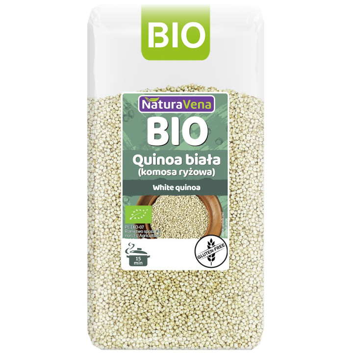 Quinoa Biała Komosa Ryżowa Bezglutenowa BIO 450 g - Naturavena - Ekoch