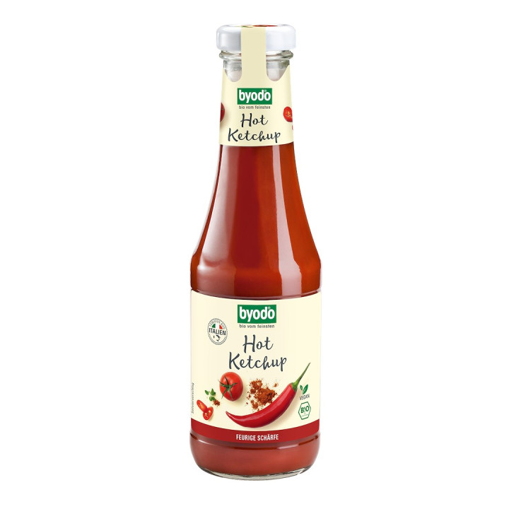 Ketchup Pikantny z Chili Bezglutenowy BIO 500 ml - Byodo - Ekochatka