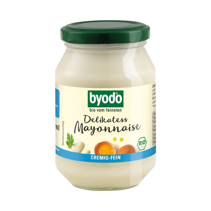 Majonez Jajeczny Delikatny Bezglutenowy BIO 250 ml - Byodo - Ekochatka