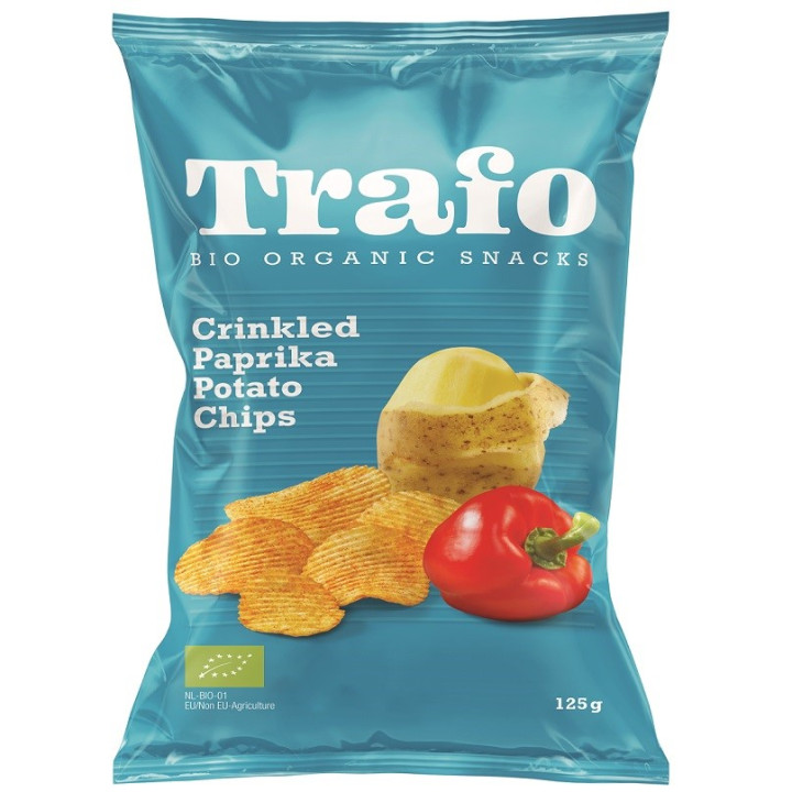 Chipsy Ziemniaczane Karbowane Paprykowe BIO 125 g - Trafo - Ekochatka