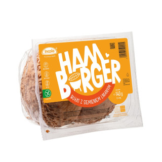 Bułki do Hamburgerów z Siemieniem Lnianym Bezglutenowe 2 szt. 140 g - 