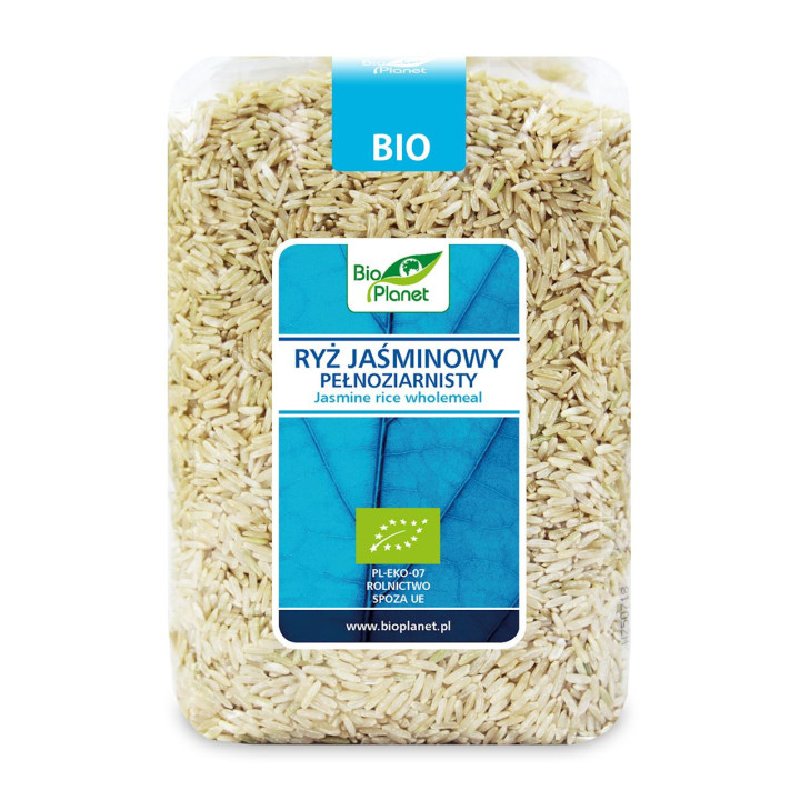Ryż Jaśminowy Pełnoziarnisty BIO 1kg | BIO PLANET - Ekochatka